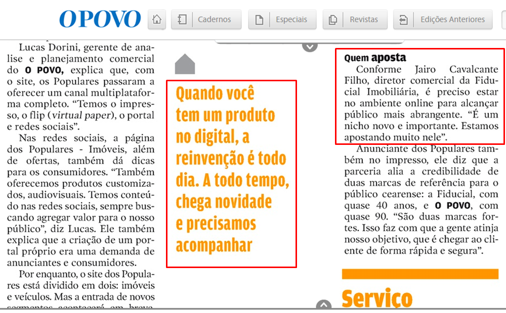Fiducial Na Mídia